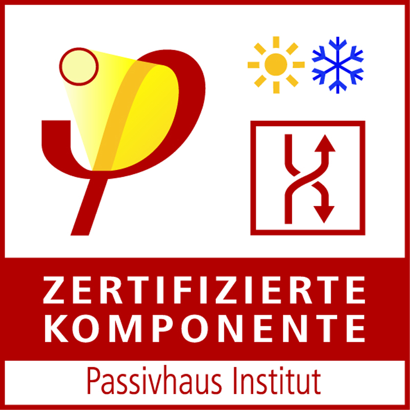 Zertifizierte Passivhaus-Komponente