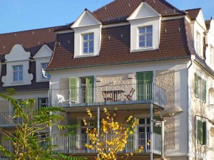 Fassade mit Lüftungssystem - Altbau