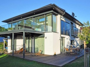 Fassade mit Lüftungssystem - Neubau