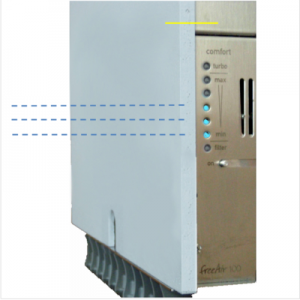 freeAir 100 Gelb+Blau haben zusammen keine Bedeutung Wohnraumlüftung freeAir 100 Gelb+Blau haben zusammen keine Bedeutung