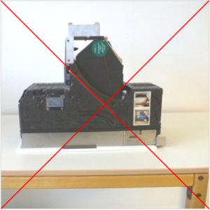 Lüftungsgerät FreeAir 100 nicht auf die Frontplatte legen