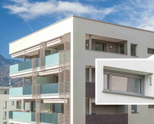 Laibungslösung freeAir 100 in Bozen Appartmenthaus Bozen