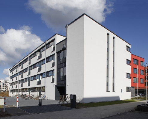 Frontansicht des Studentenwohnheimes