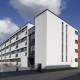 Frontansicht des Studentenwohnheimes