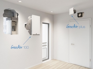 Leichter Einbau des dezentralen Lüftungssystems freeAir Leichter Einbau dezentrales Lüftungssystem freeAir