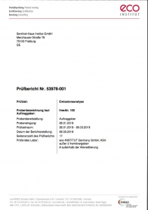 Sentinel Bericht baubiologische Prüfung