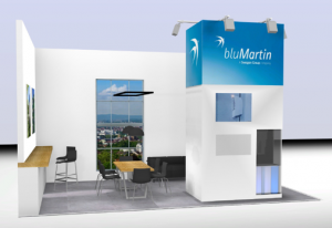 Lüftungsgerät freeAir von bluMartin wird auf dem virtuellen Messestand präsentiert