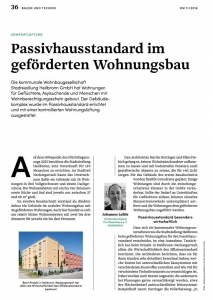 Komfortlüftung im Wohnungsbau