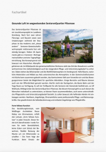 Wohnungszentral Lüften im Seniorenheim Wohnungszentral Lüften im Seniorenheim