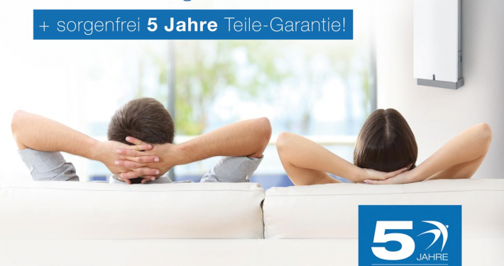 5-Jahre-Teile-Garantie auf Lüftungsanlage freeAir