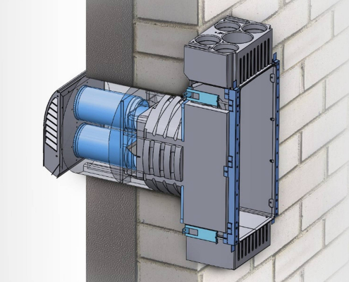 Lüftungsanlage freeAir Sanierungs-Modul